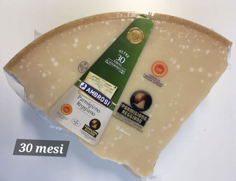 Parmigiano reggiano - πάνω από 30 μήνες - oltre 30 mesi - € 21.50 to kg