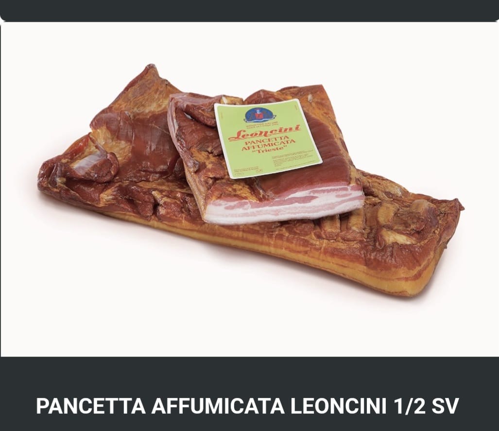 Pancetta affumicata € 12,80 to kg -ολόκληρος - intero - 1,6 kg -