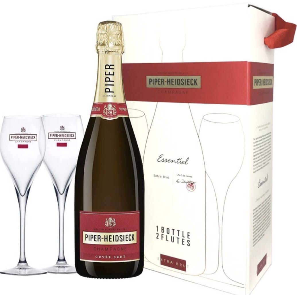 Champagne Piper-Heidsiechk Essential + 2 flute