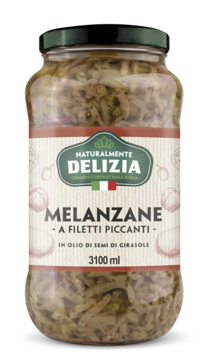 DELIZIA MELANZANE A FILETTI - μελιτζάνα - 3,1 KG