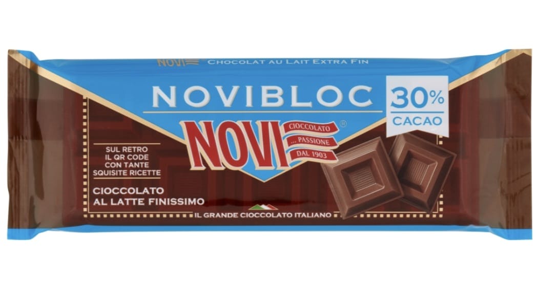 Novibloc 30% cacao - cioccolato al latte-  σοκολάτα γάλακτος - 150 gr