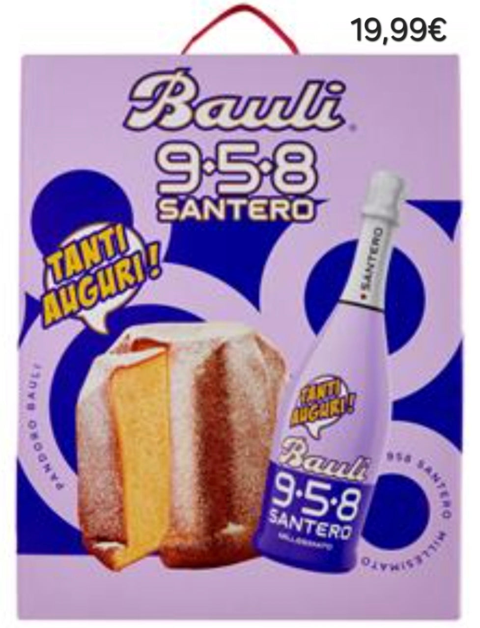 Pandoro Bauli + bottle Santero